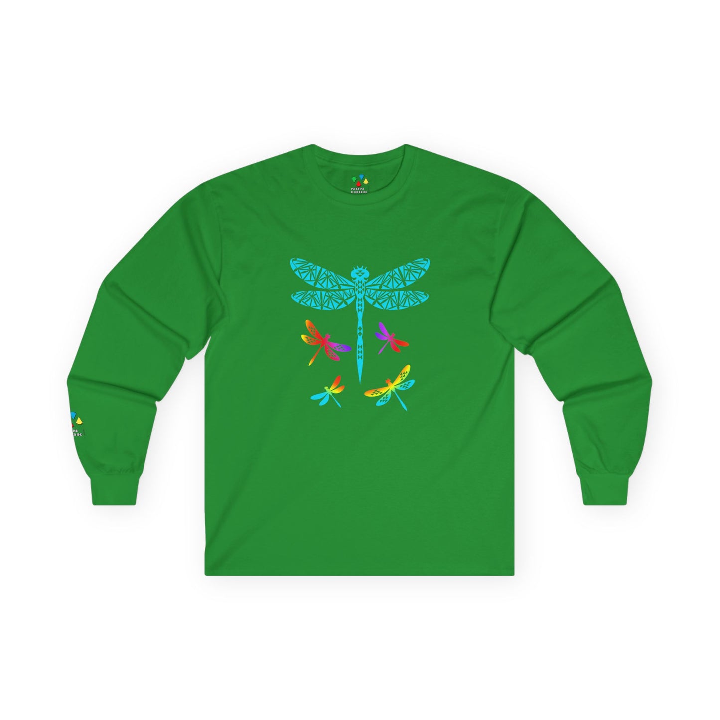 Rainbow Native Dragonfly Unisex Long Sleeve Tee