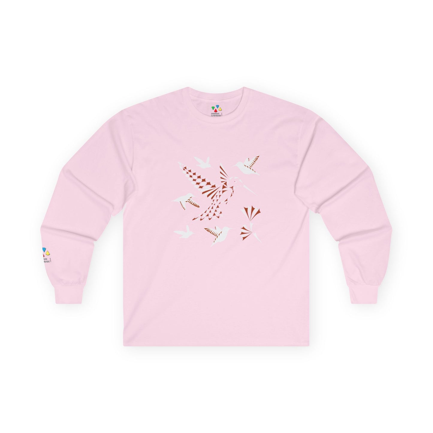 Hummingbird Blessing in Rust Unisex Long Sleeve Tee