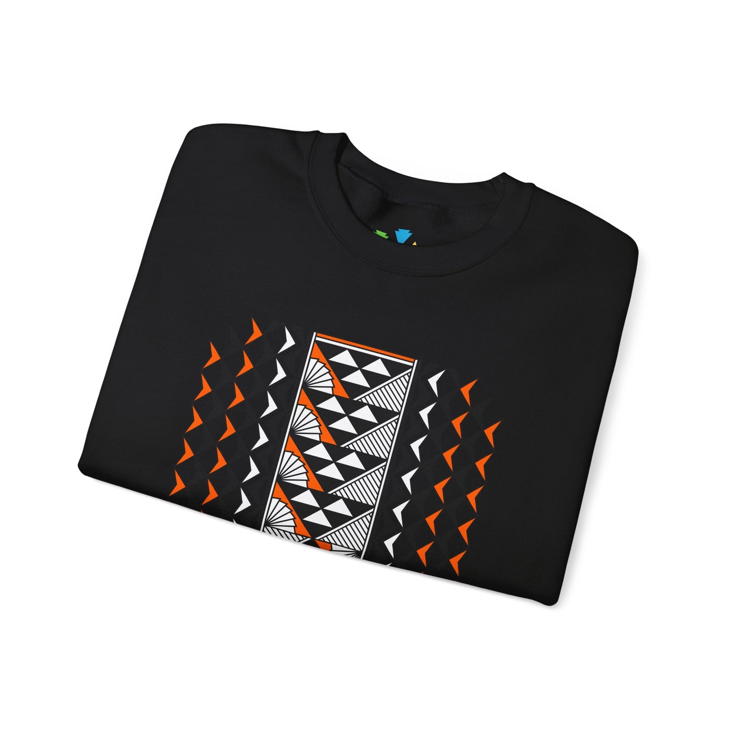 Sun and Rain in Orange Unisex Sweatshirt