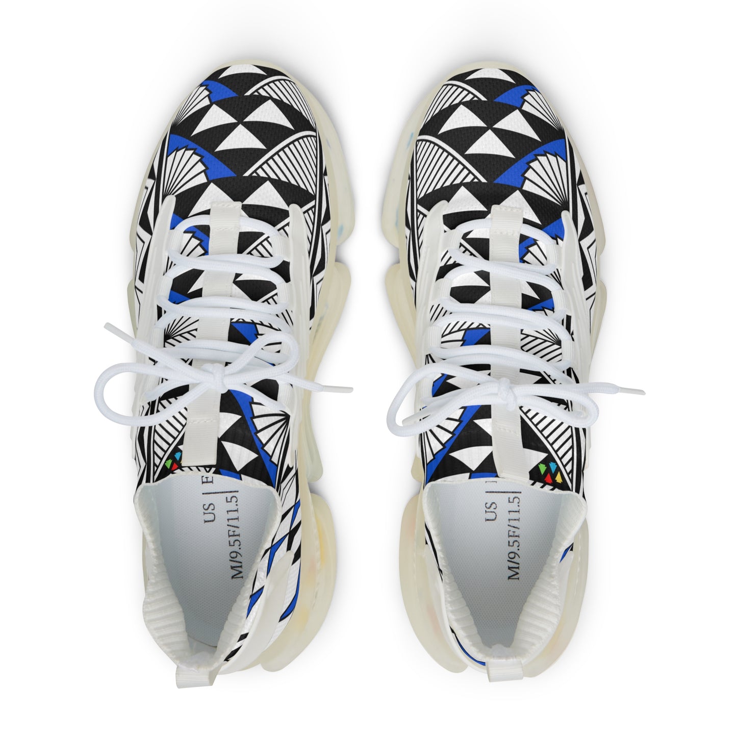 Sun and Rain in Blue Men's Mesh Sneakers