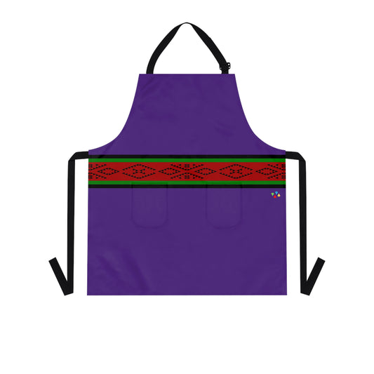 Dark Purple Belt of Life Two Pocket Apron