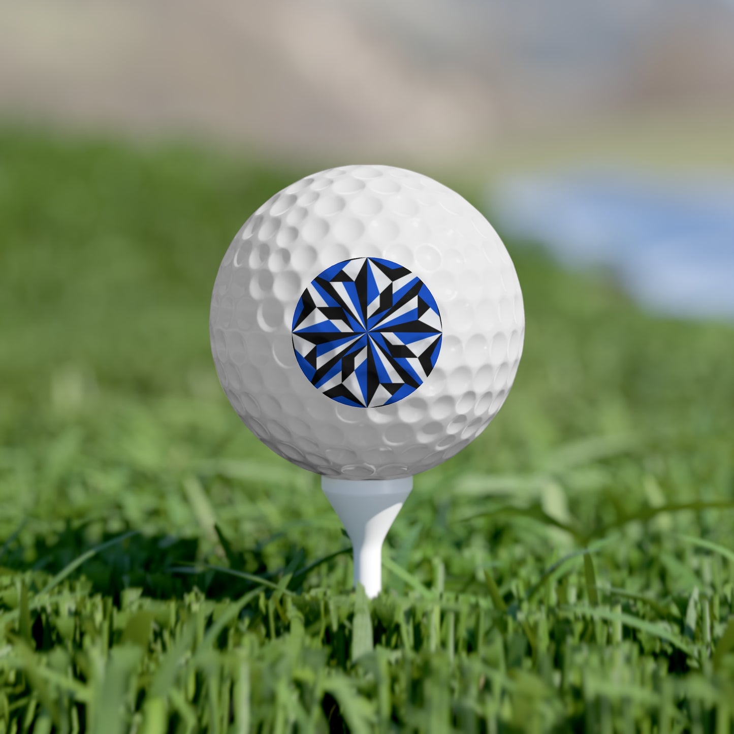 Desert Flower in Blue Golf Balls, 6pcs
