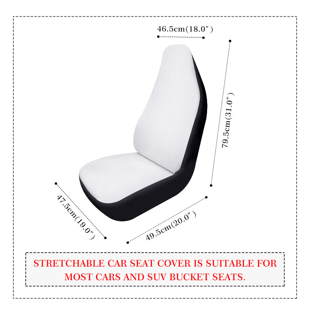 Feather Blessings on Purple Auto Seat Covers