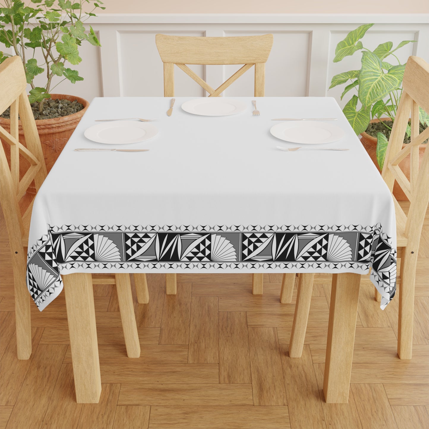 Southwest Sunrise in Gray Tablecloth
