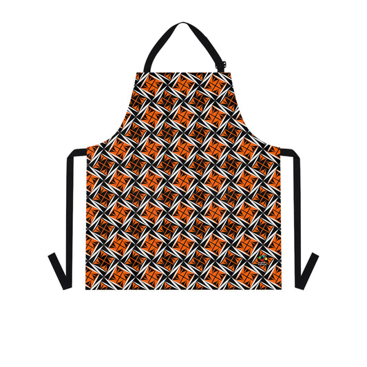 Sacred Winds in Orange Two Pocket Apron