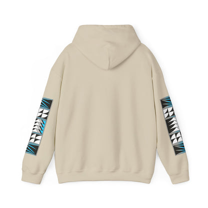 Blessed Feathers in Turquoise Unisex Hoodie