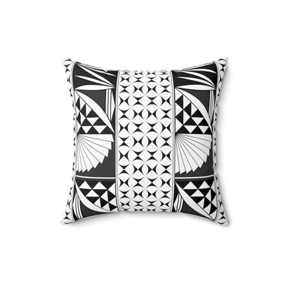Southwest Sunrise in Charcoal Square Pillow