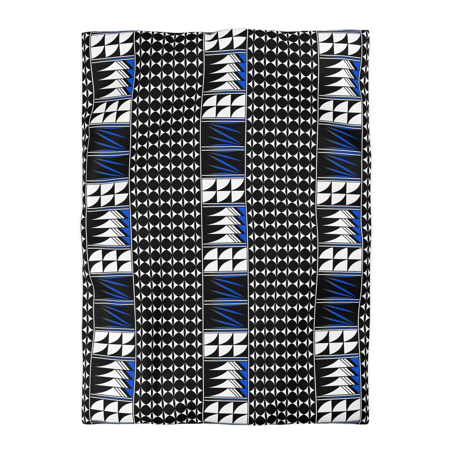 Blessed Feathers in Blue Microfiber Duvet Cover