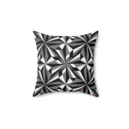 Desert Flowers in Gray Square Pillow