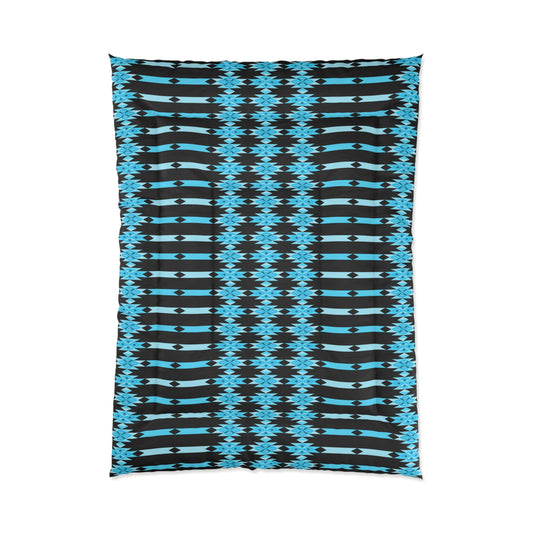 Southwest Desert Diamonds in Turquoise Comforter