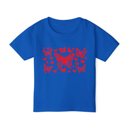 Red Native Butterflies Toddler T-Shirt