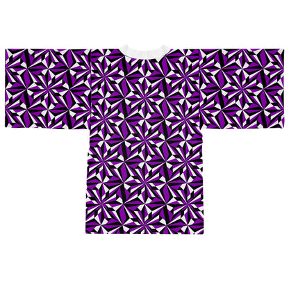 Desert Flowers in Purple Kimono Robe – Where Comfort Meets Native Grace