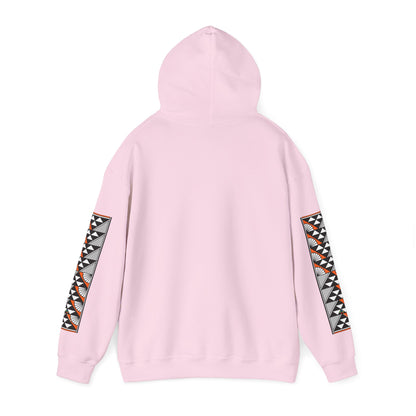 Sun and Rain in Orange Unisex Hoodie