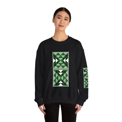 Sacred Mountains in Green Unisex Sweatshirt