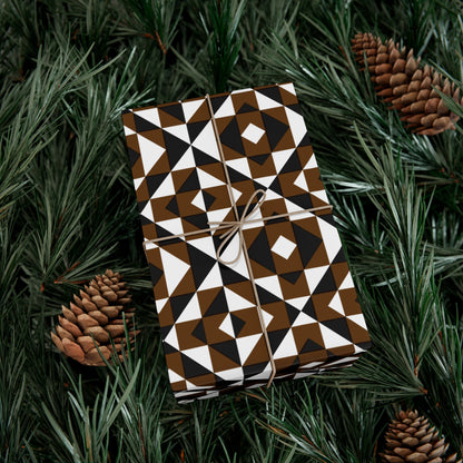 Brown Sacred Mountains Gift Wrap Papers