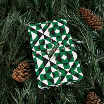 Green Sacred Mountains Gift Wrap Papers