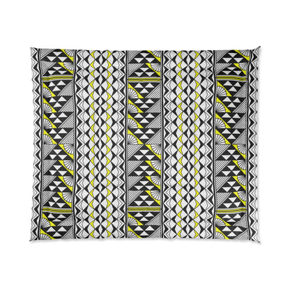 Southwest Rain and Sun in Yellow Comforter