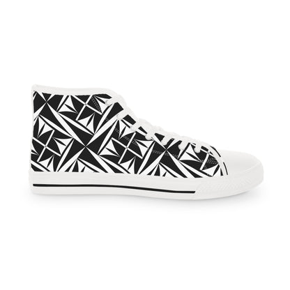 Sacred Winds in B/W High Top Sneakers