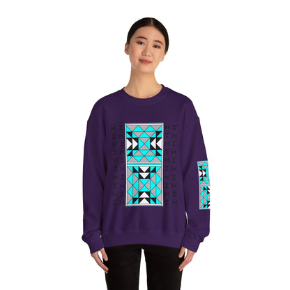 Sacred Mountains in Turquoise Unisex Sweatshirt