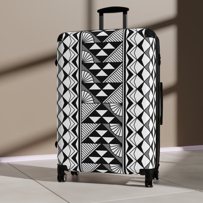 Southwest Rain and Sun in Gray Suitcases