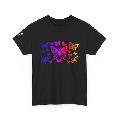 Rainbow Butterfly Dance Gildan Unisex Tee