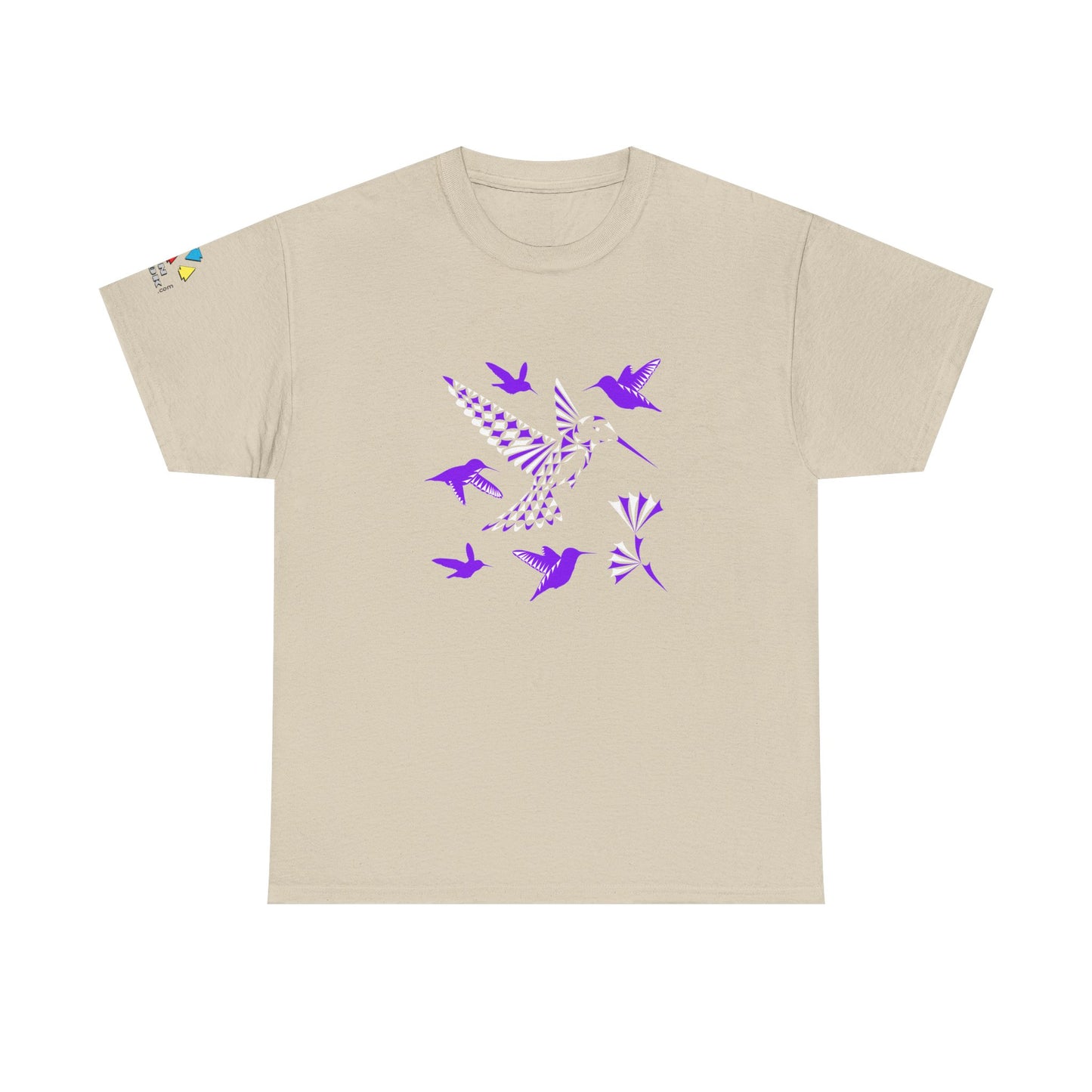 Hummingbird Blessing in Purple Gildan Unisex Tee