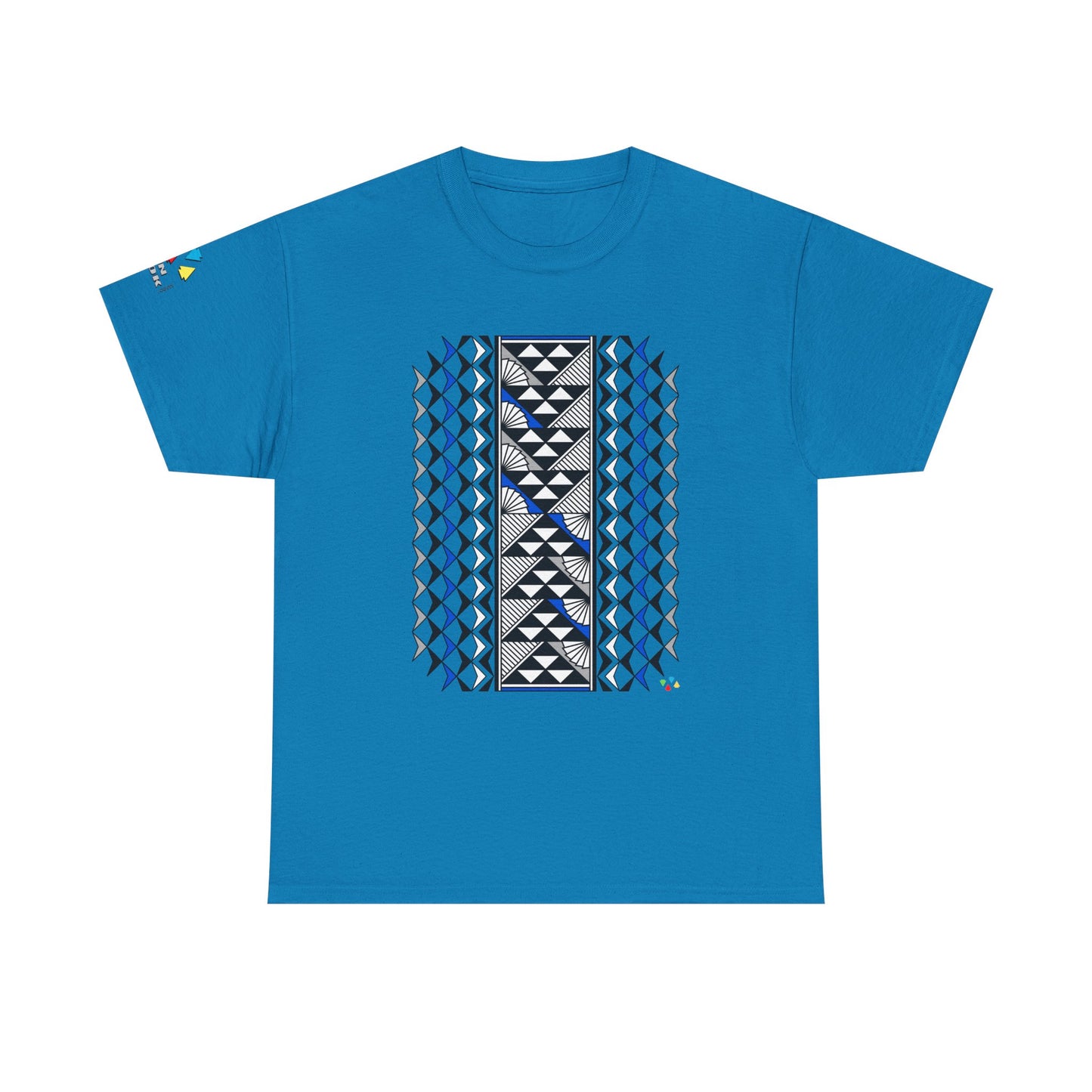 Sun and Rain in Blue/Silver Gildan Unisex Tee