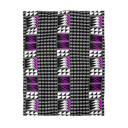 Blessed Feathers in Pink Microfiber Duvet Cover