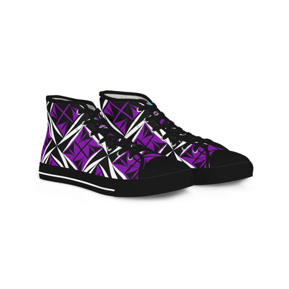 Sacred Winds in Purple High Top Sneakers