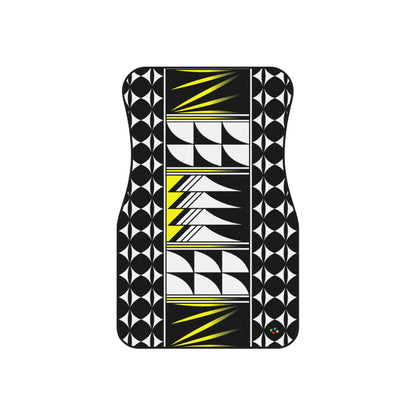 Yellow Native Feather Blessings Car Mats (Set of 4)