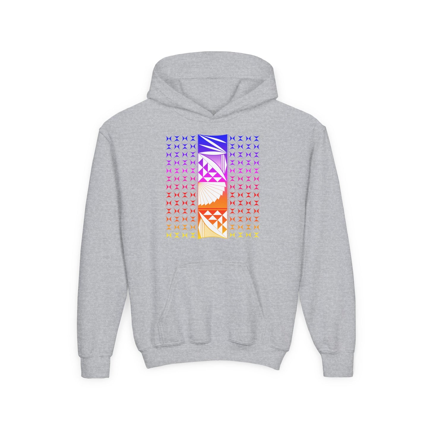 Rainbow Sunrise Youth Heavy Blend Hooded Sweatshirt