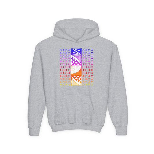 Rainbow Sunrise Youth Heavy Blend Hooded Sweatshirt