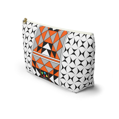 Sacred Mountains in Orange Pouch w T-bottom