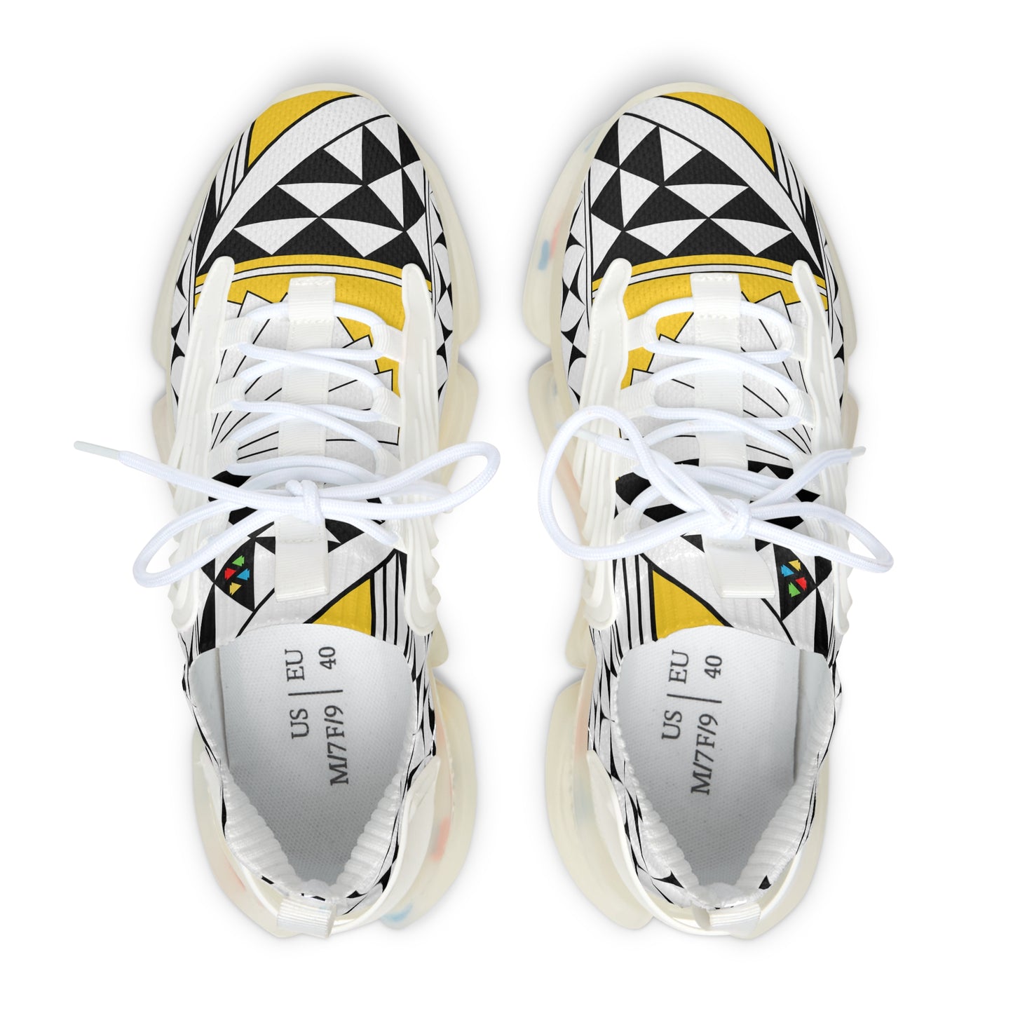 Southwest Sunrise in Yellow Women's Mesh Sneakers