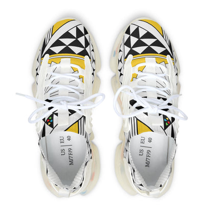 Southwest Sunrise in Yellow Women's Mesh Sneakers