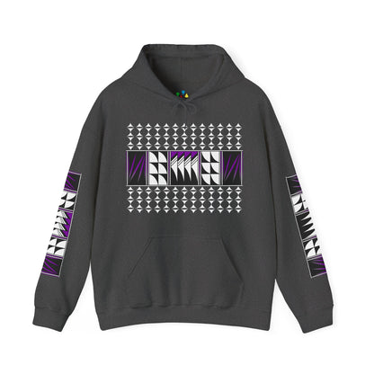 Blessed Feathers in Purple Unisex Hoodie
