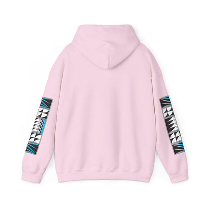 Blessed Feathers in Turquoise Unisex Hoodie