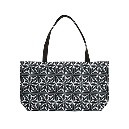 Gray Morning Star Weekender Tote Bag