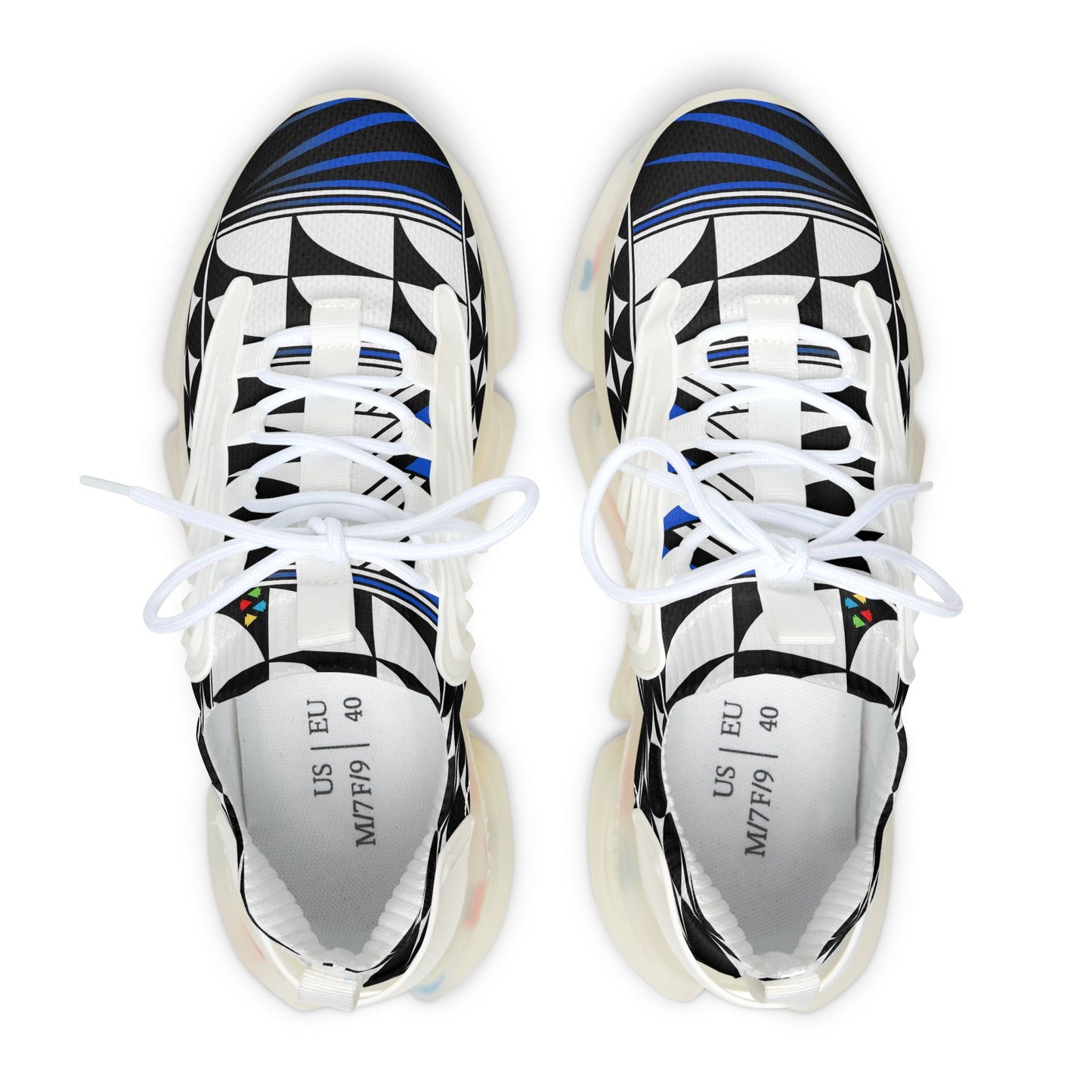 Feather Blessing in Blue Women's Mesh Sneakers