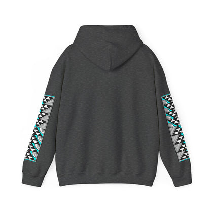 Sun and Rain in Turquoise Unisex Hoodie