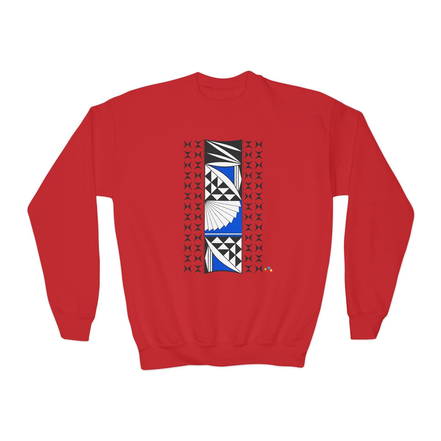 Southwest Sunrise in Blue Youth Crewneck Sweatshirt
