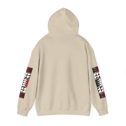 Blessed Feathers in Red Unisex Hoodie