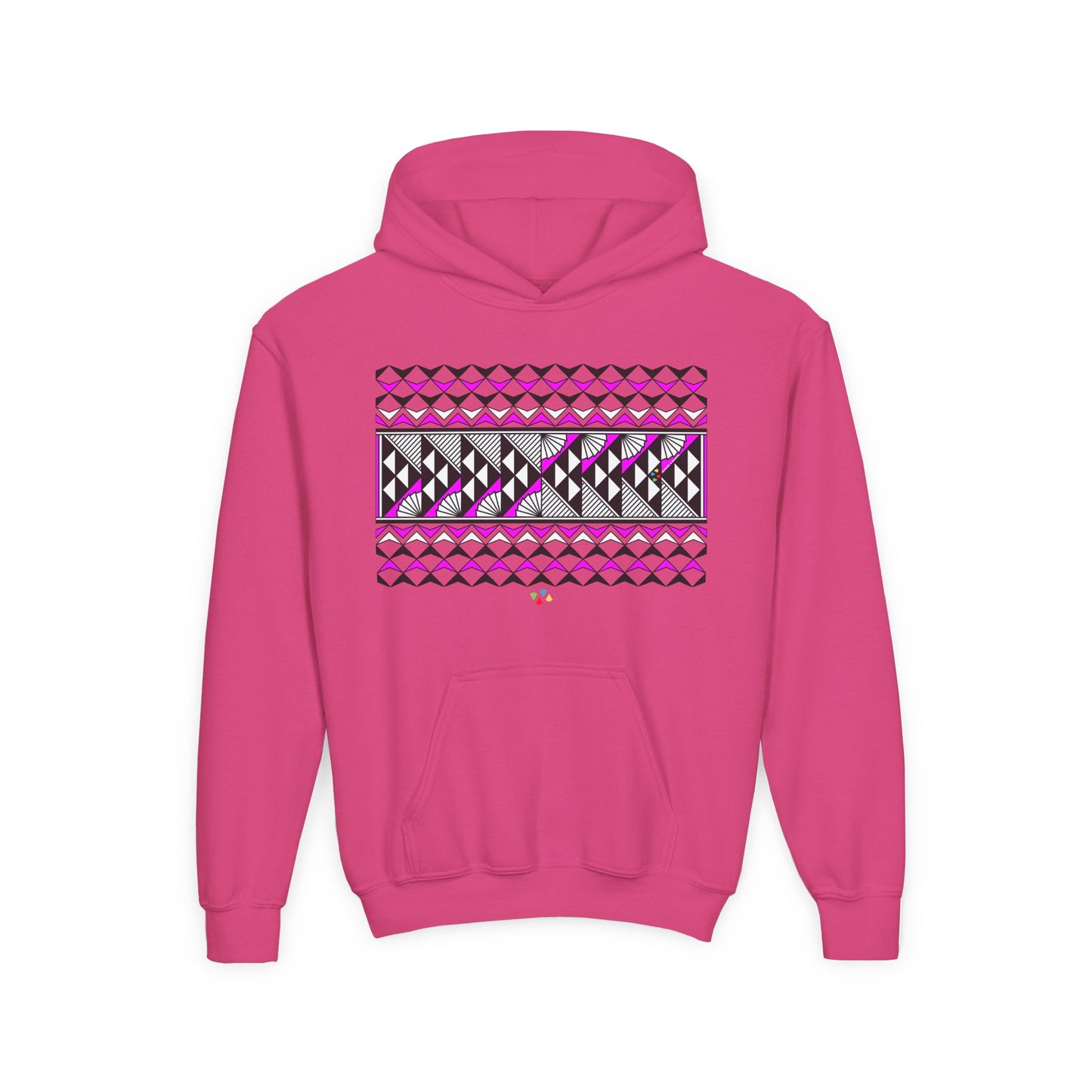 Pink Rain and Sun Youth Heavy Blend Hooded Sweatshirt
