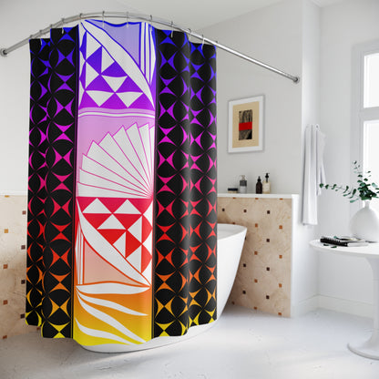 Night Rainbow Sunrise Shower Curtains