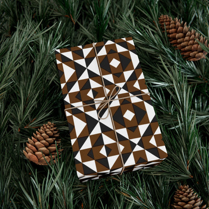 Brown Sacred Mountains Gift Wrap Papers