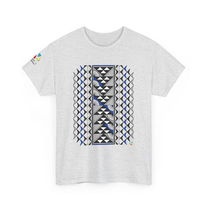 Sun and Rain in Blue/Silver Gildan Unisex Tee