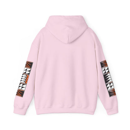 Blessed Feathers in Orange Unisex Hoodie