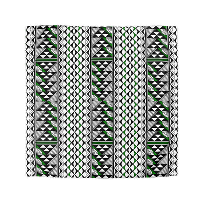 Sun and Rain in Green Microfiber Duvet Cover