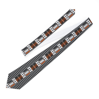 Orange Blessed Feathers Necktie