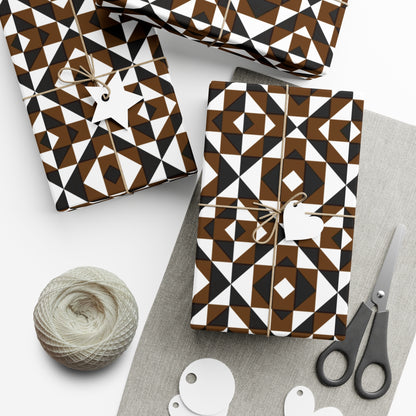 Brown Sacred Mountains Gift Wrap Papers